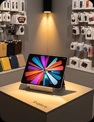 iPad on a store display