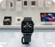 Smart watch on a store display